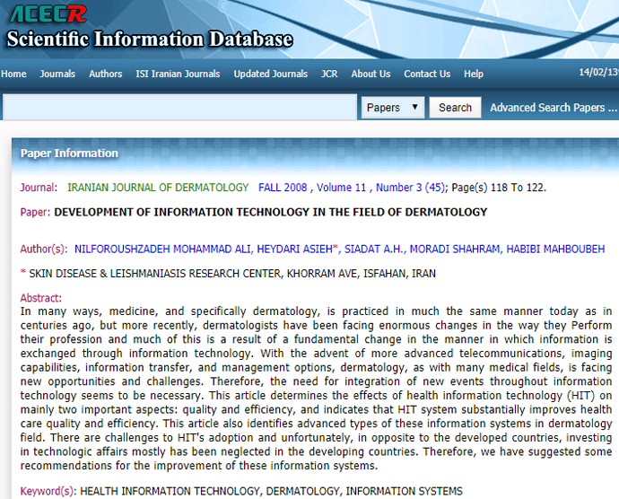 مقاله دکتر نیلفروش زاده research