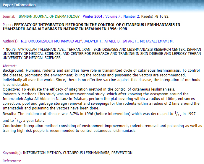 مقاله دکتر نیلفروش زاده research