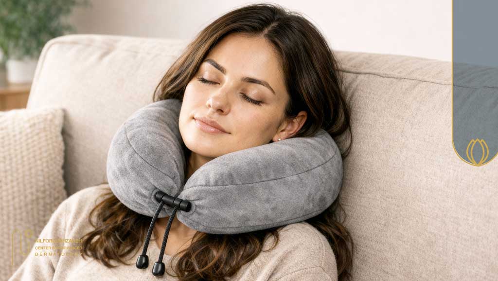 خوابیدن بعد از کاشت ابرو