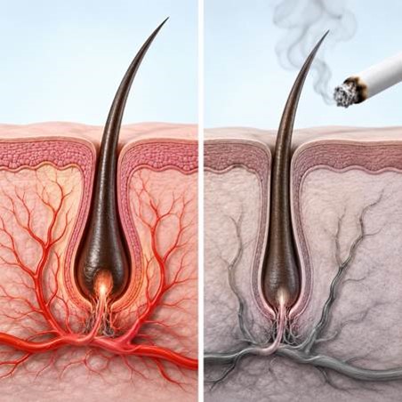 از نظر علمی مصرف سیگار چه تاثیری بر فولیکول های مو دارد؟