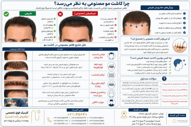 کاشت مو طبیعی چگونه باید به نظر برسد؟