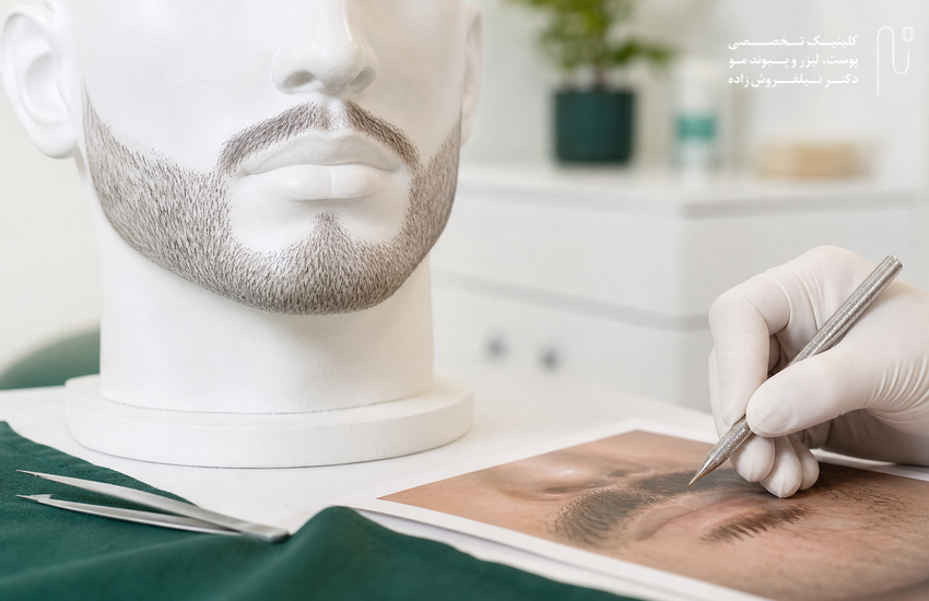 کاشت سبیل در نواحی کم‌پشت یا دچار سوختگی؛ محدودیت‌ها و نکات مهم قبل از تصمیم‌گیری در کلینیک جردن
