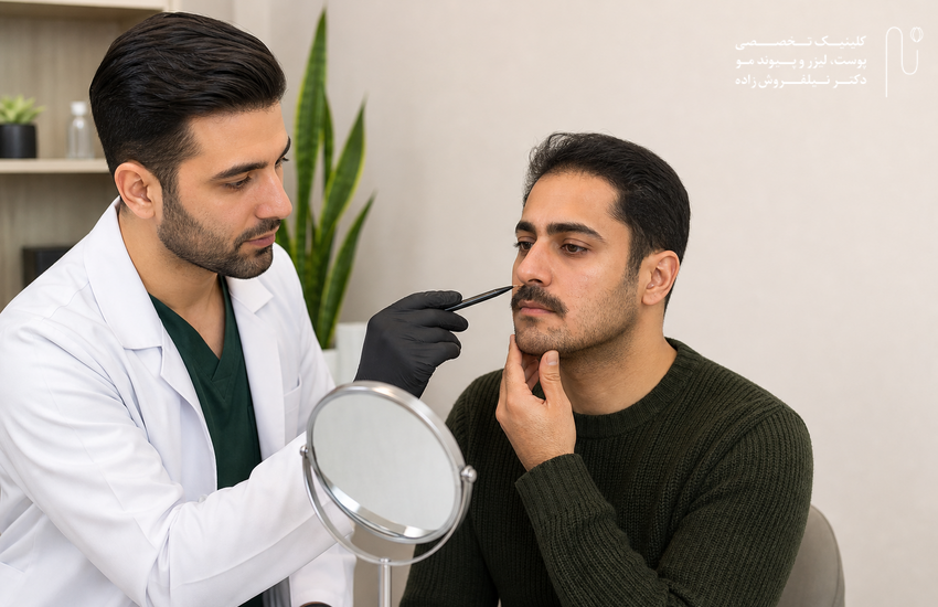کاشت سبیل در نواحی کمپشت یا سوخته چیست و چه تفاوتی با کاشت ریش معمولی دارد در کلینیک جردن