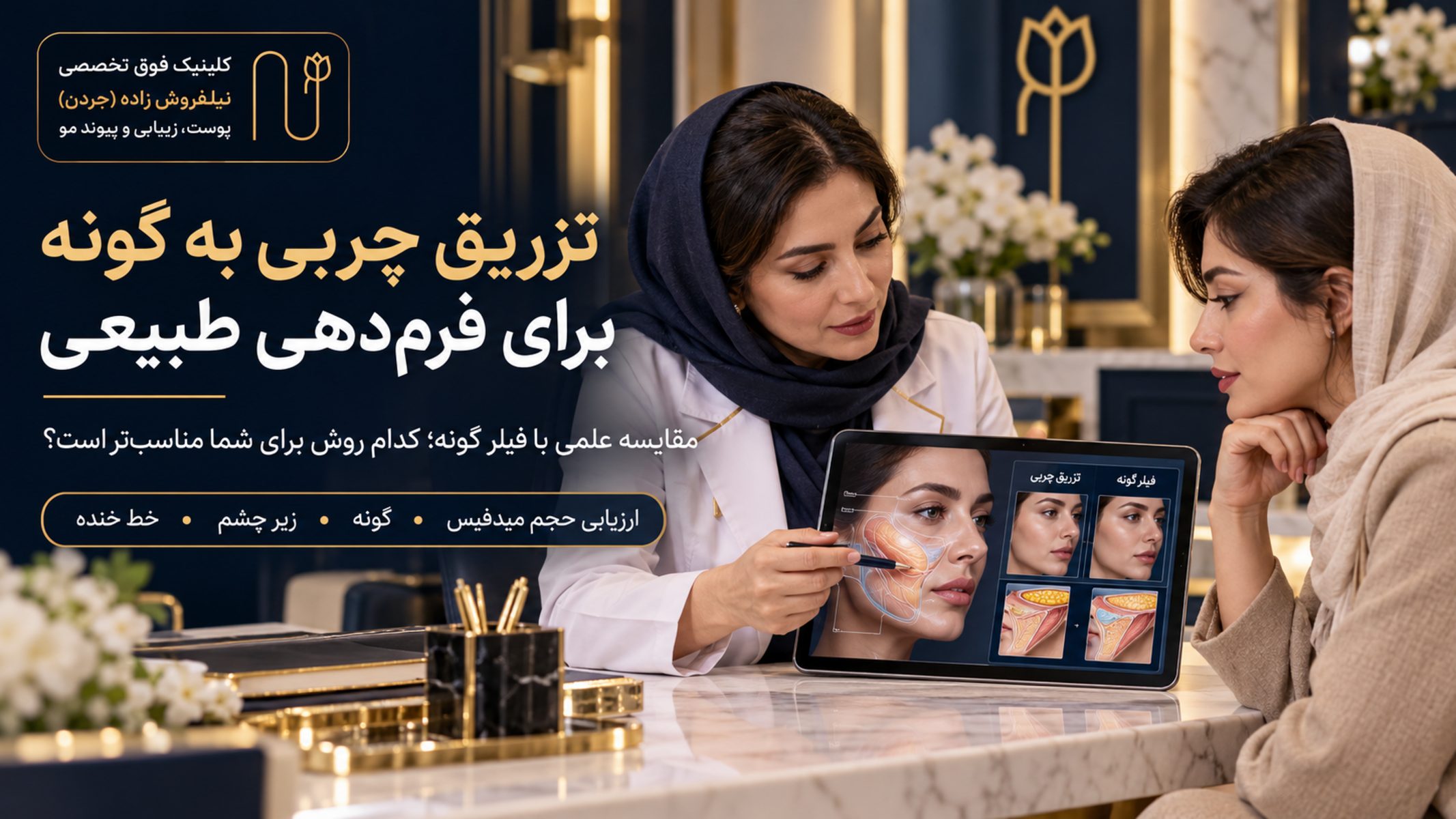 تزریق چربی به گونه