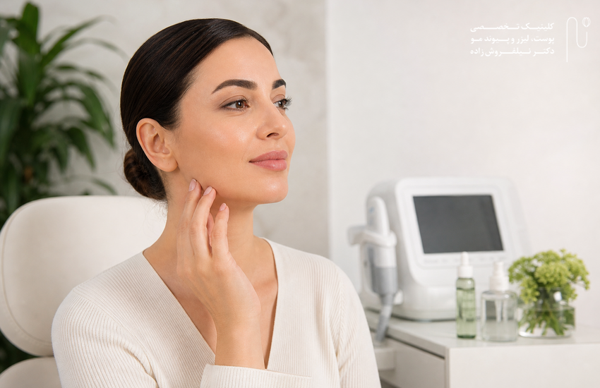 لیفت با نخ برای افتادگی خفیف گونه‌ها؛ چه زمانی بهتر است با هایفو یا فیلر ترکیب شود؟ در کلینیک جردن